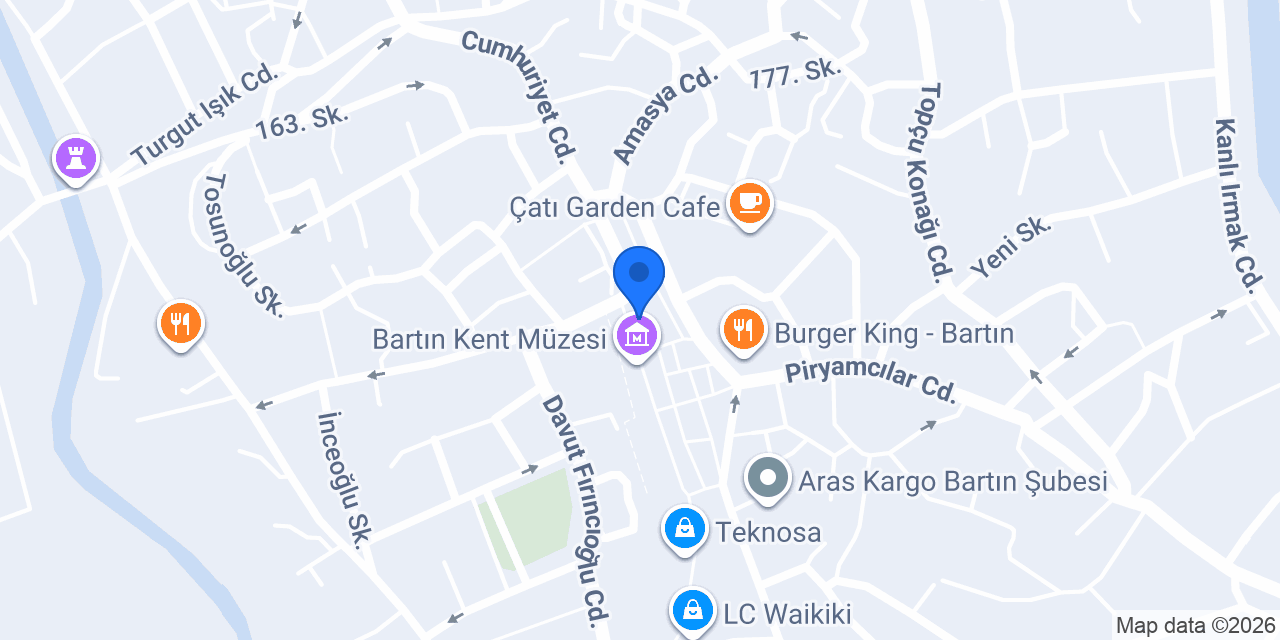Ziraat Bankası Bartın Şubesi konumu