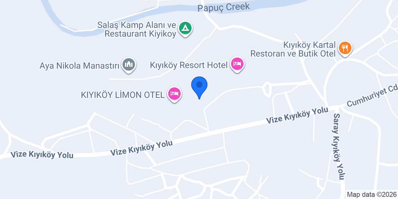 Kıyıköy Genç Apart konumu