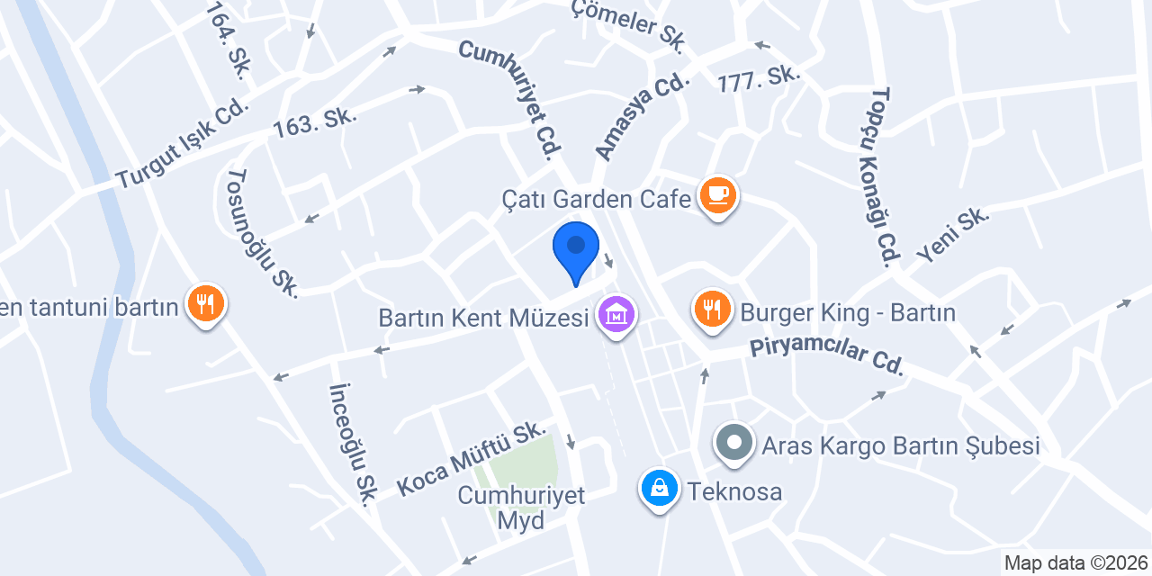 QNB Bartın Şubesi konumu