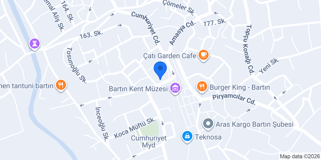 DenizBank Bartın Şubesi konumu