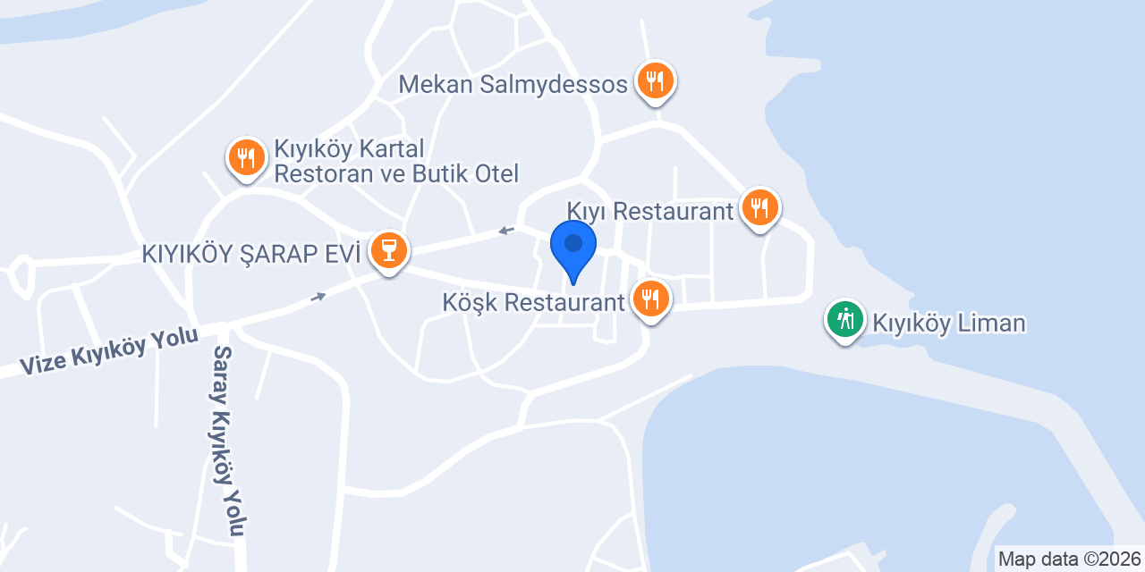 Kıyıkoy Cadde kafe konumu