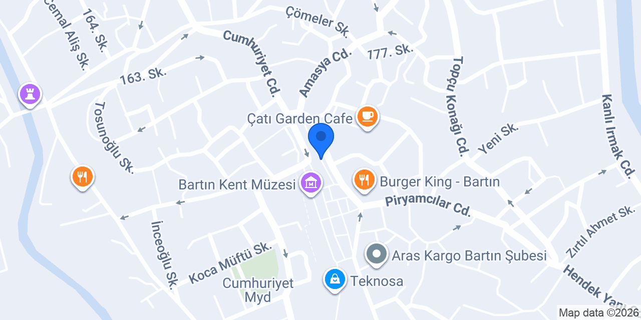 Bartın Prefabrik Hafif Çelik Yapı konumu