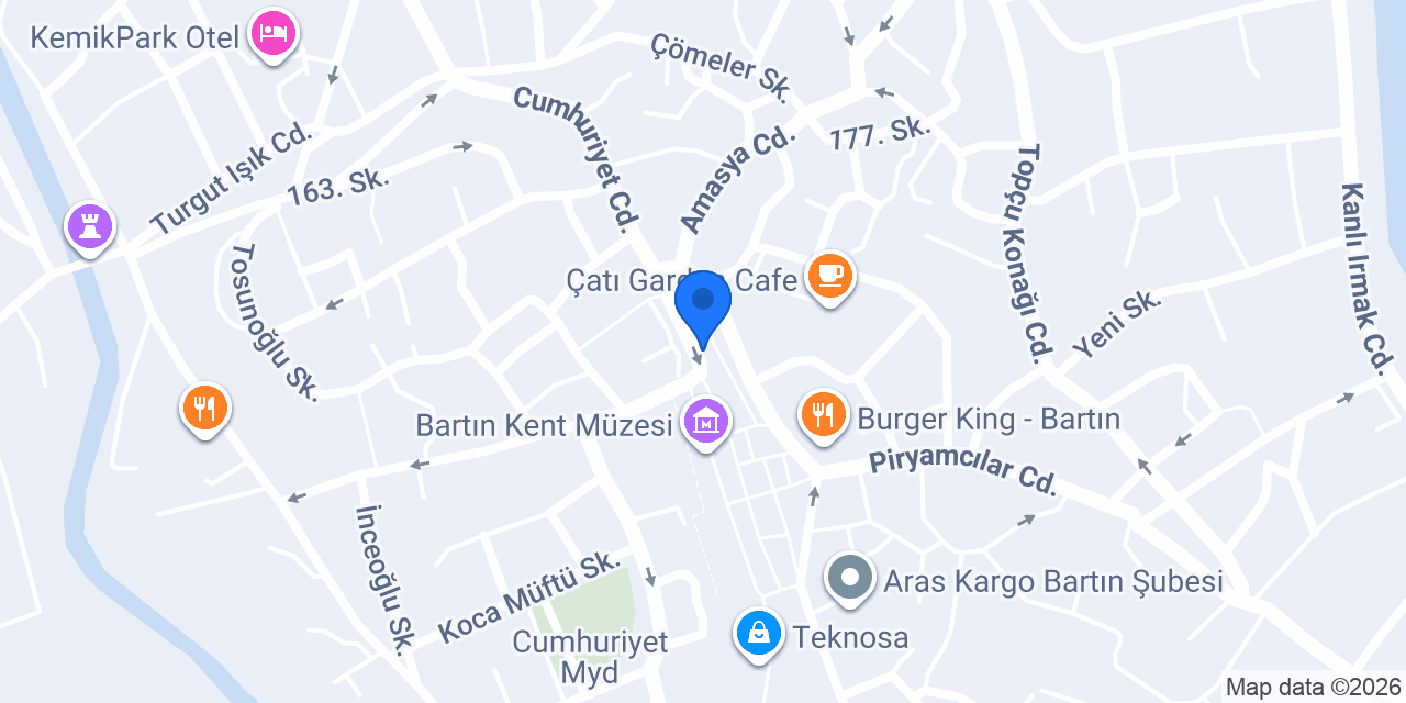 Afife Cafe konumu