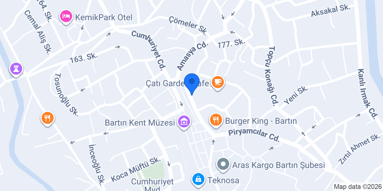 Halkbank Bartın Şubesi konumu