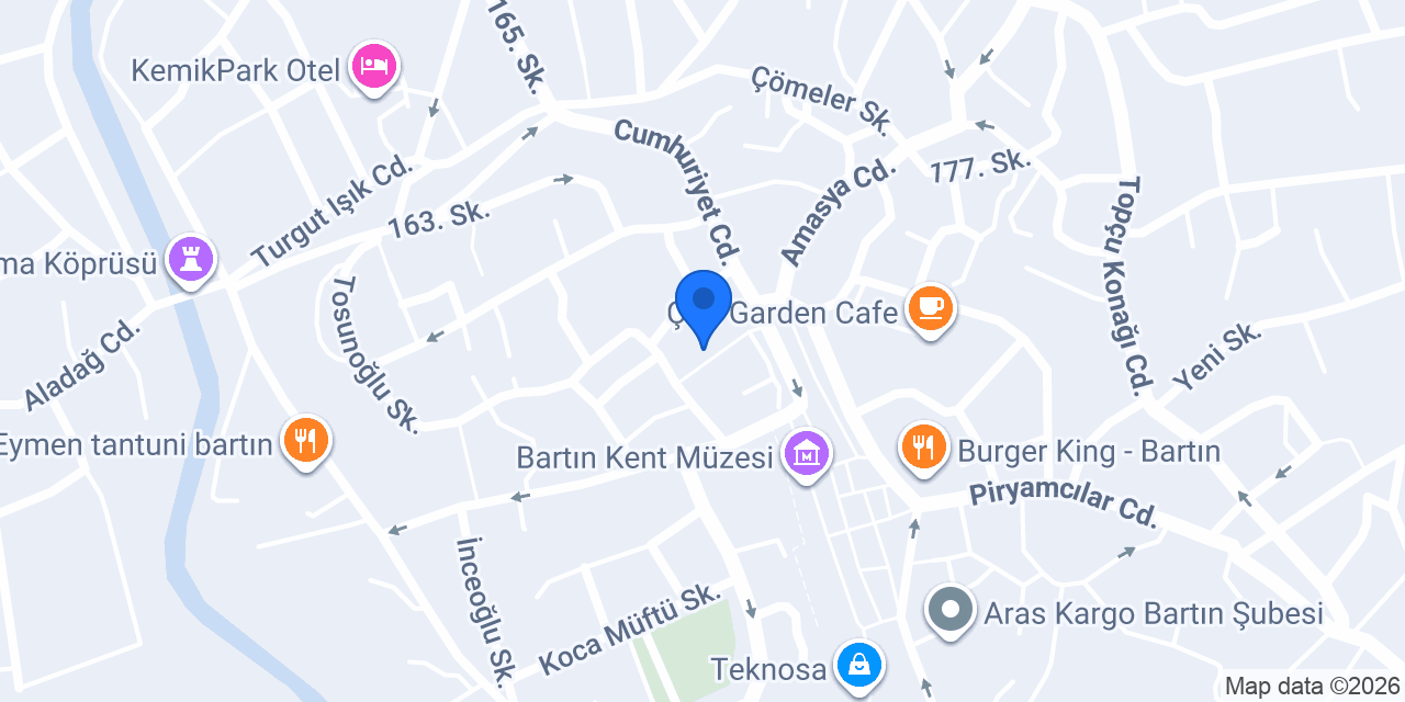 Bartın Eğitim Bilimleri konumu