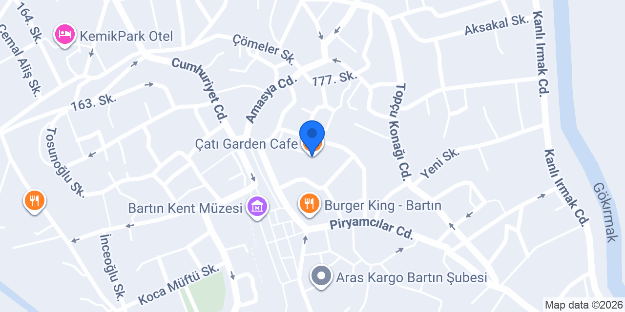 Çatı Garden Cafe konumu