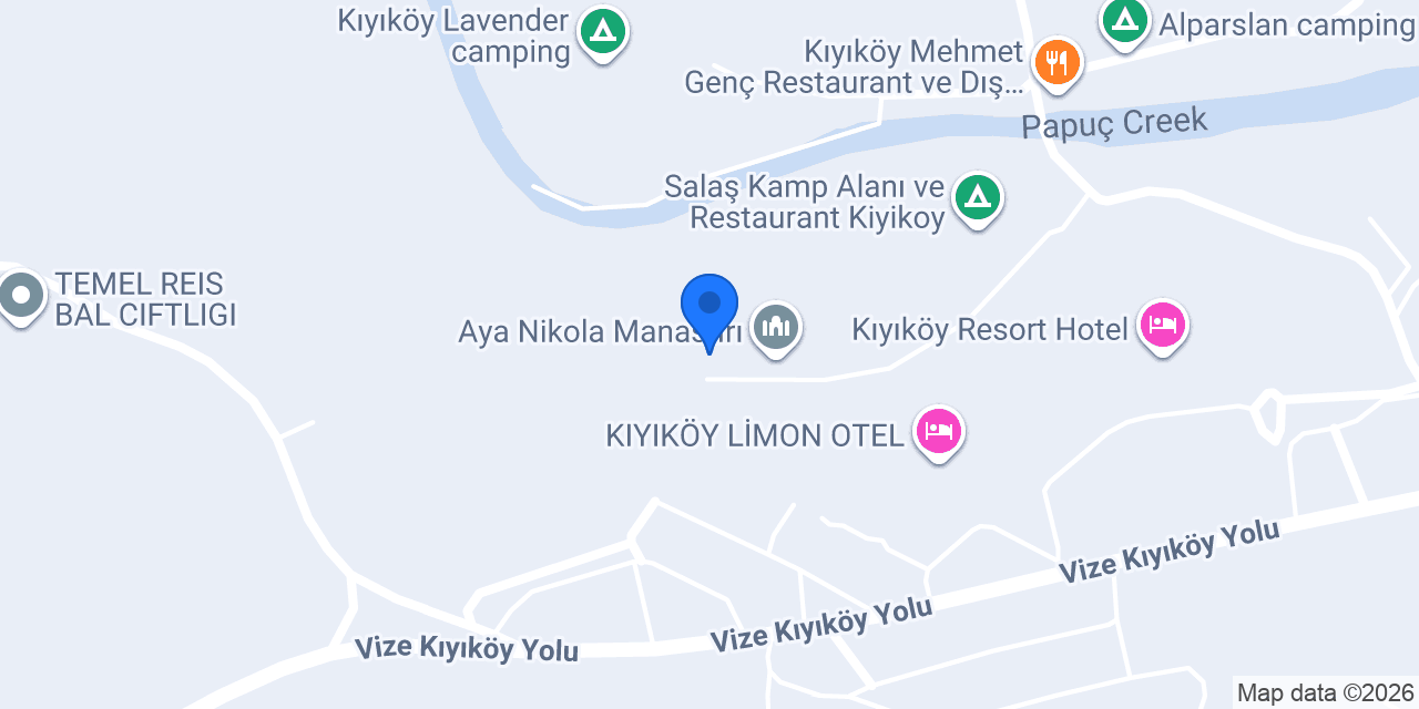 Kıyıköy Midye Restoran ve Kamp Alanı konumu