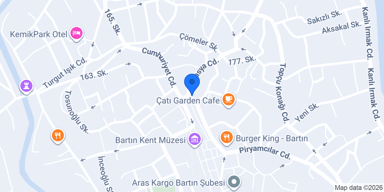 Bartın Çiçek Atölyesi konumu