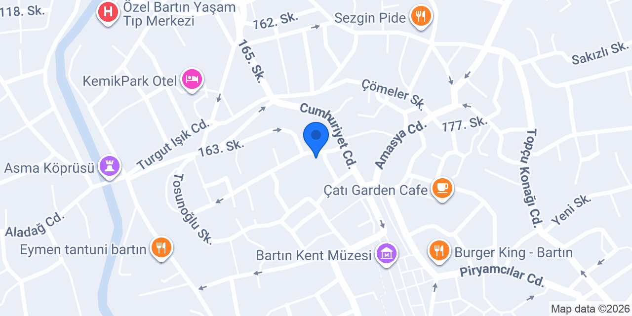 Berk Eczanesi konumu