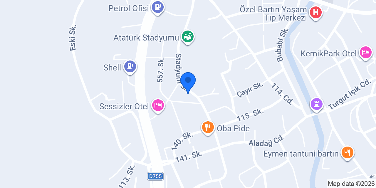Fizyoterapist Sıla Doğan Özel Sağlık Hizmet Birimi konumu