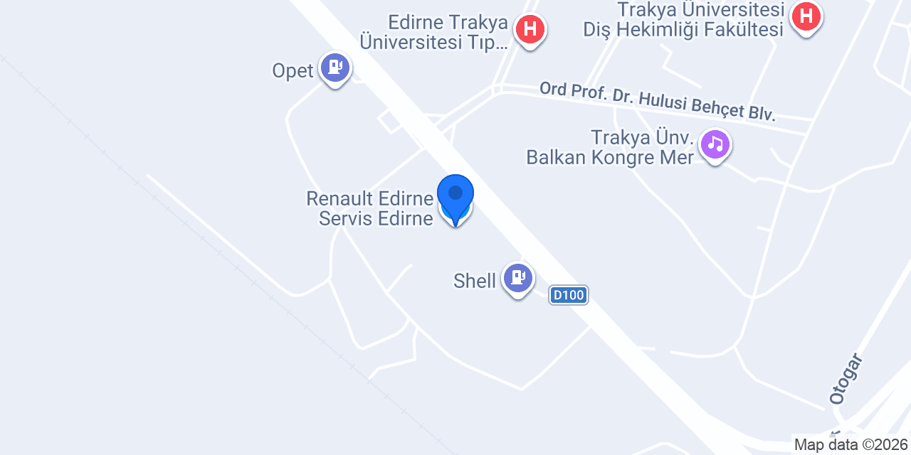 Dacia Edirne Servis Edirne konumu
