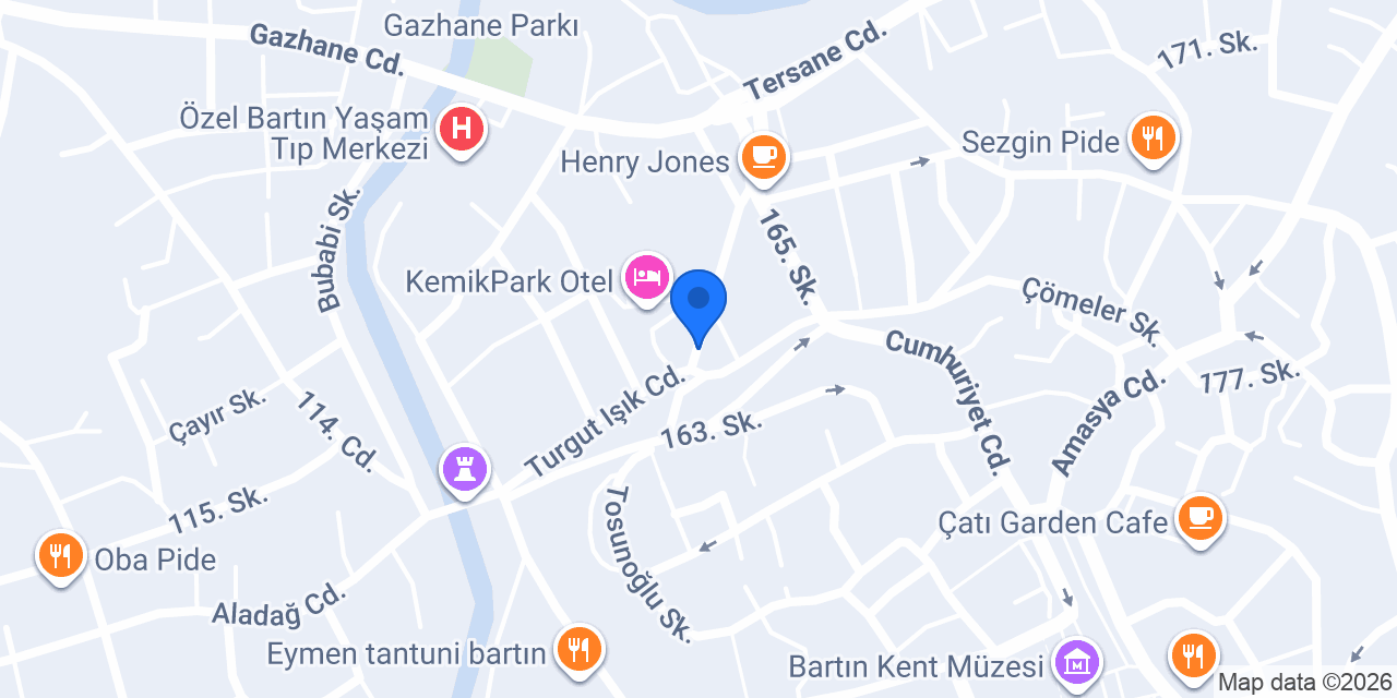Lex lounge bartın konumu
