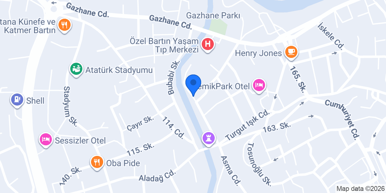 Bartın Taksi konumu