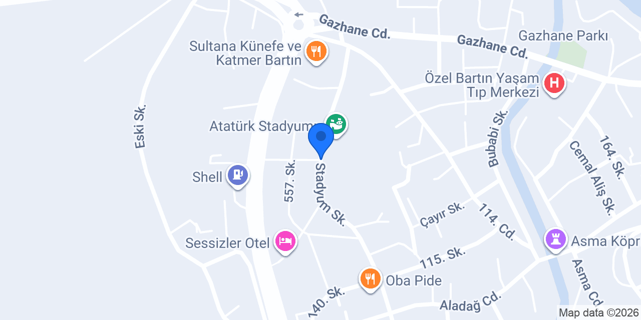 ÖZEL BARTIN EVREKA YABANCI DİL KURSU konumu