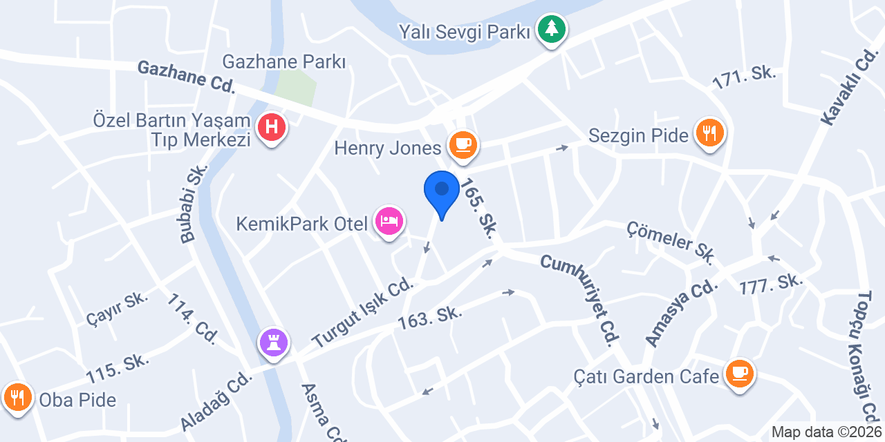 Pasaport Pizza Bartın konumu