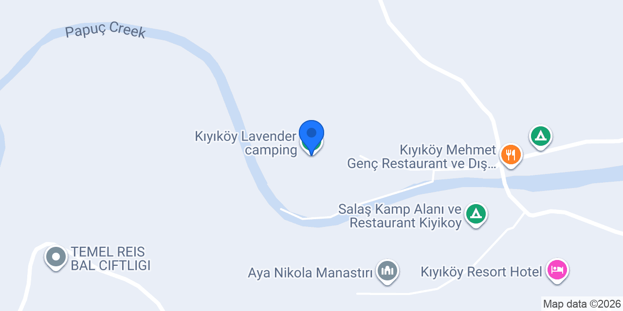 Kıyıköy Lavender camping konumu