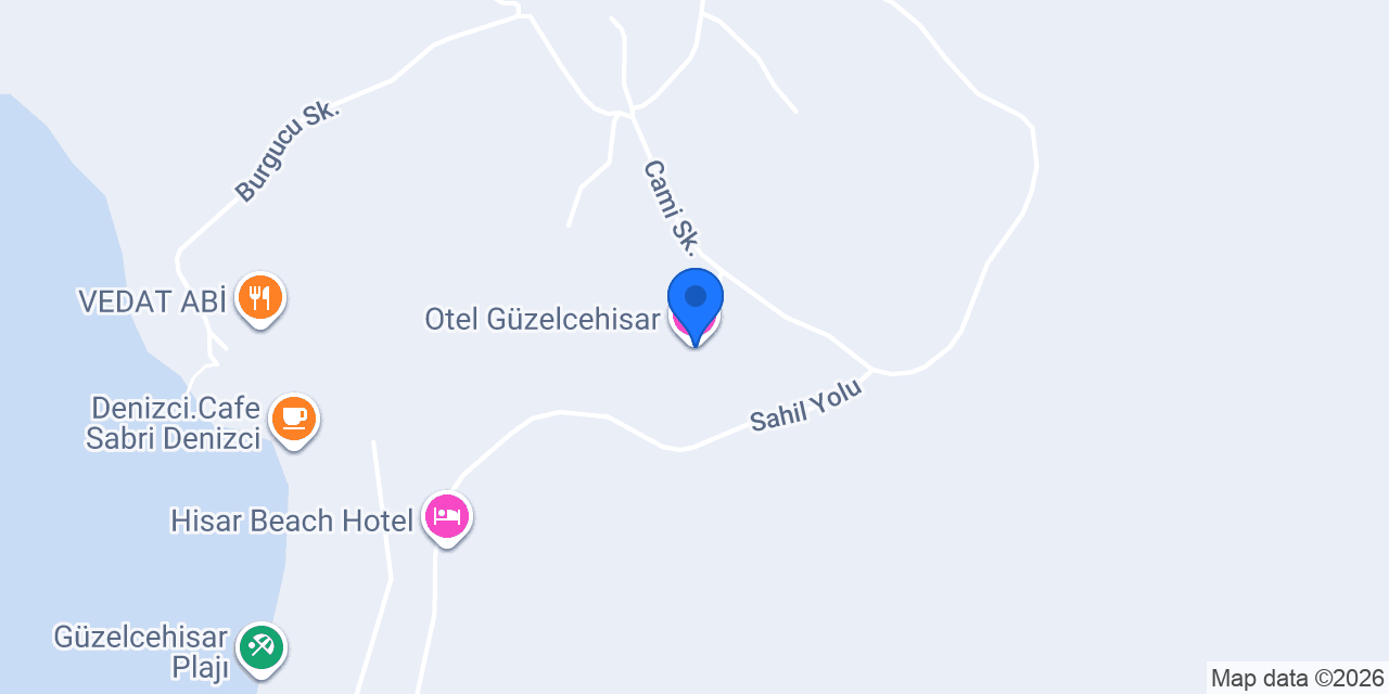 Otel Güzelcehisar konumu