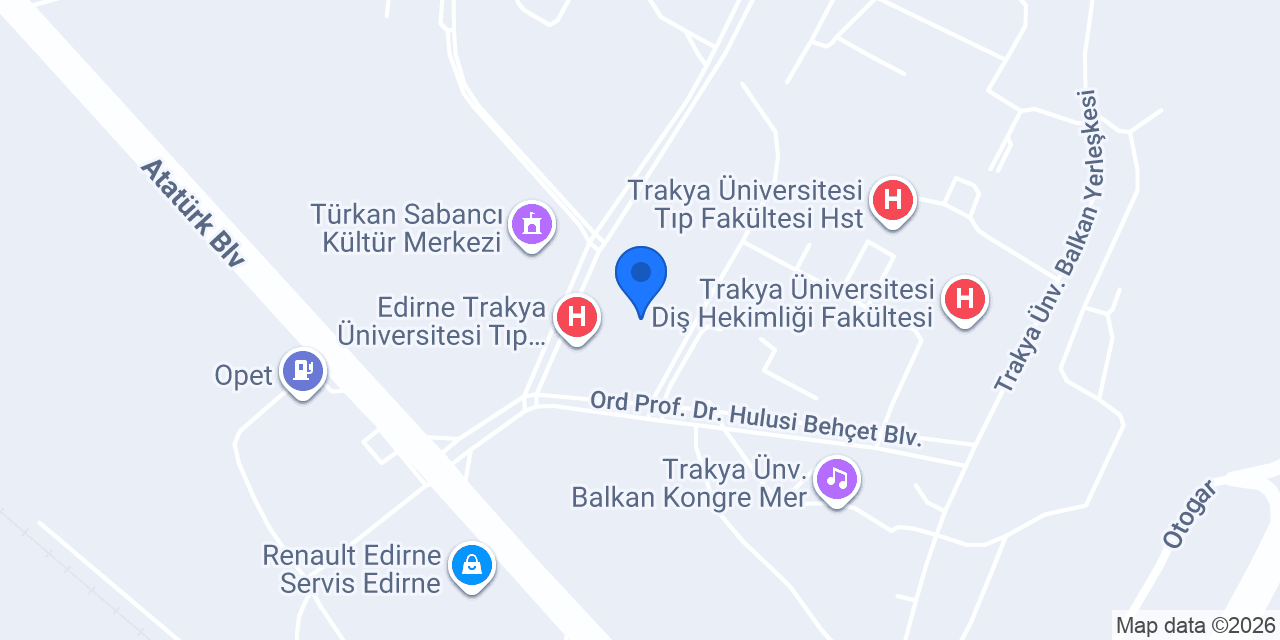 Coffy Edirne Trakya Üniversitesi konumu
