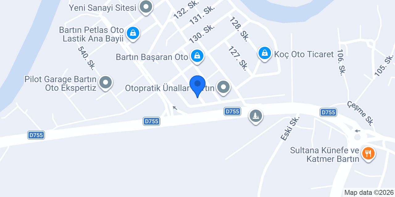 BAKİRLAR EGZOZ konumu