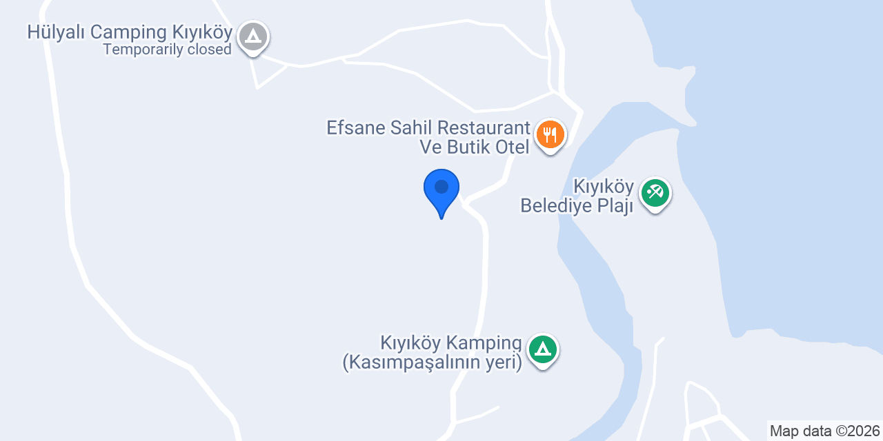 Saklı Cennet Kamp Alanı konumu