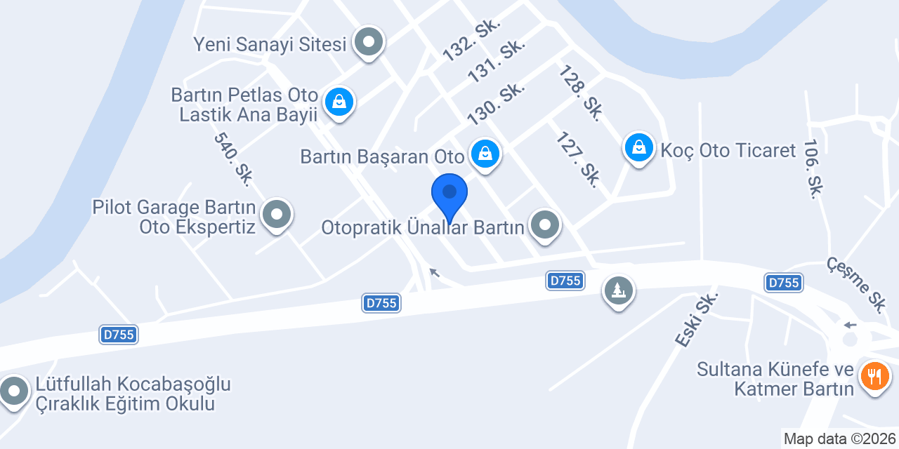 Çakar Oto konumu