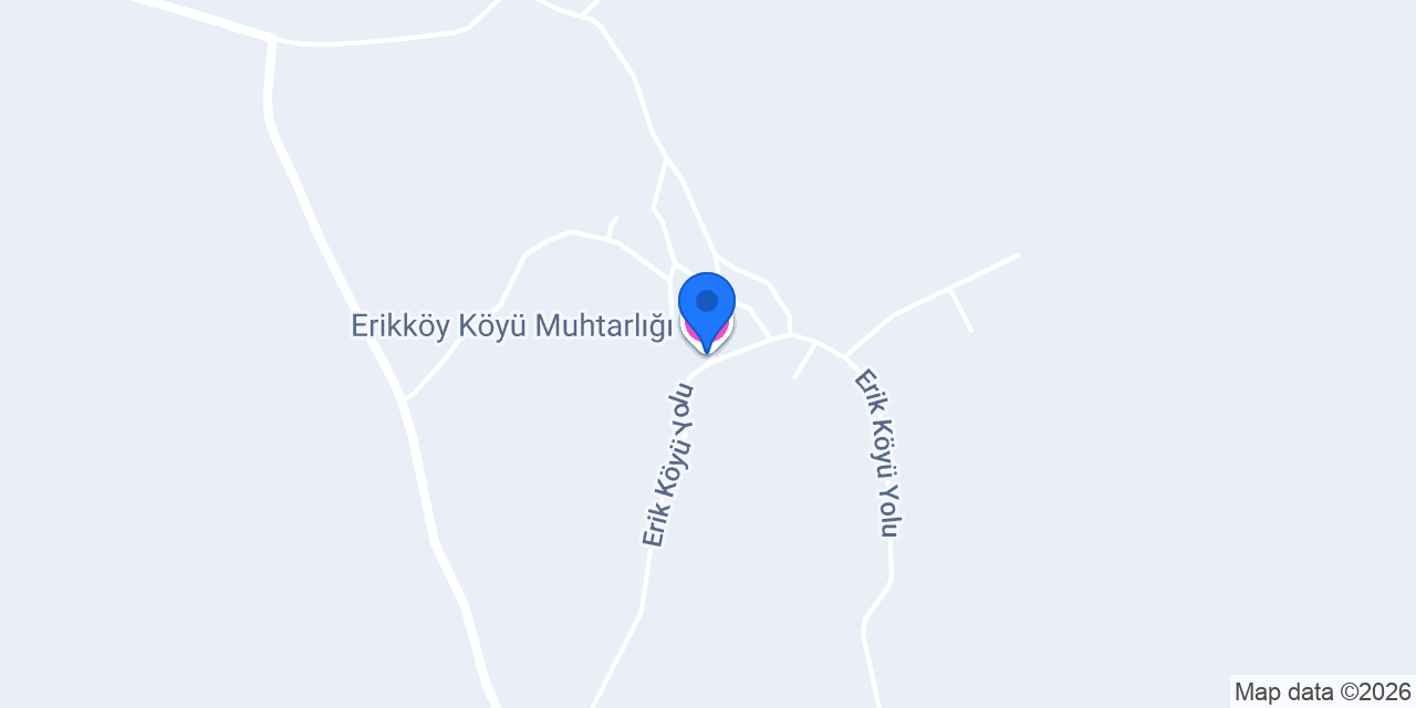 Erikköy Köyü Muhtarlığı konumu