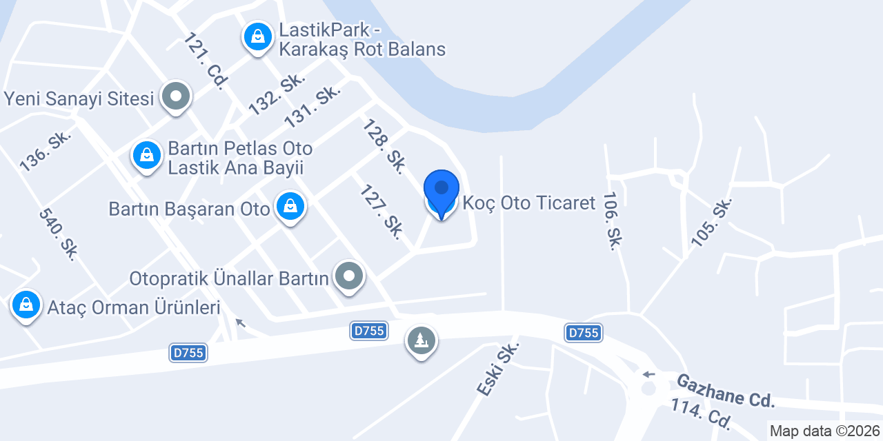 Koç Oto Ticaret konumu