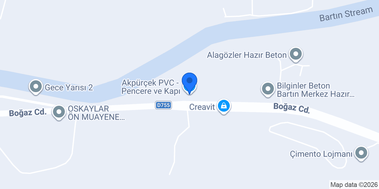 Akpürçek PVC - Pencere ve Kapı konumu