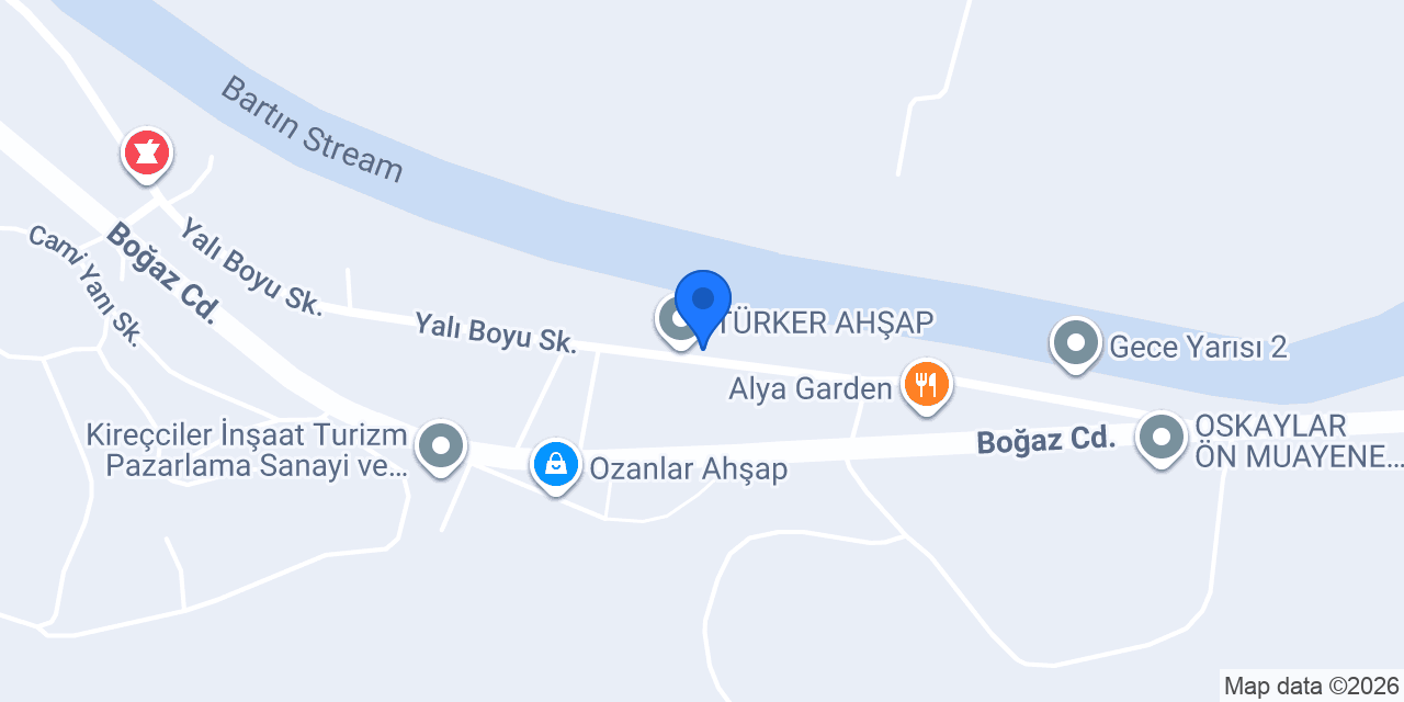 TÜRKER AHŞAP konumu