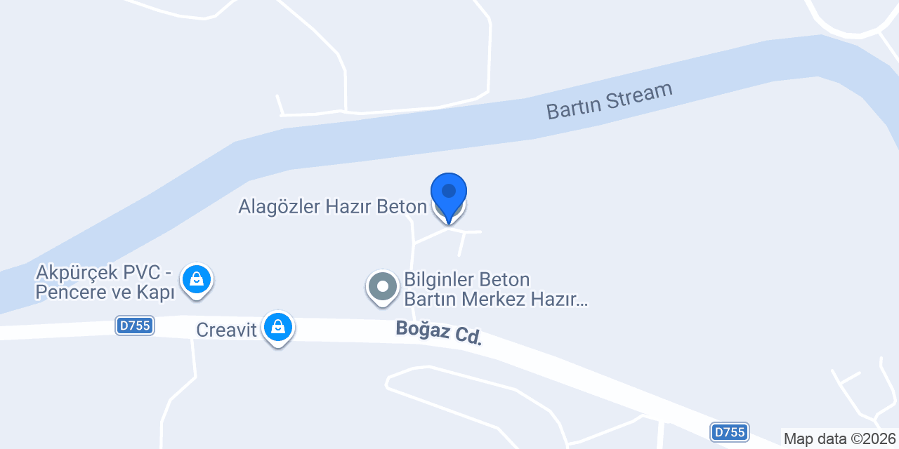 Alagözler Hazır Beton konumu
