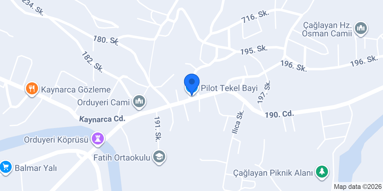 Pilot Tekel Bayi konumu