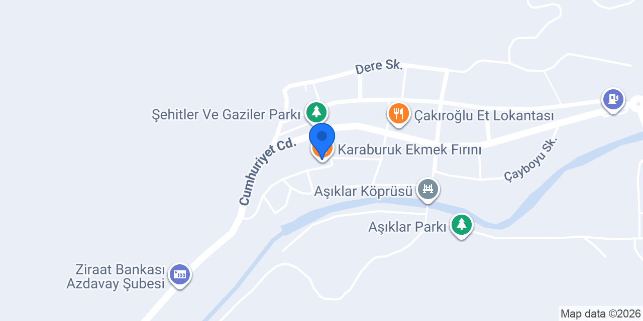 Karaburuk Ekmek Fırını konumu
