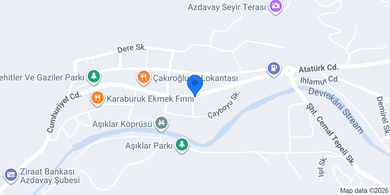 Terzioğlu Av Malzemeleri konumu