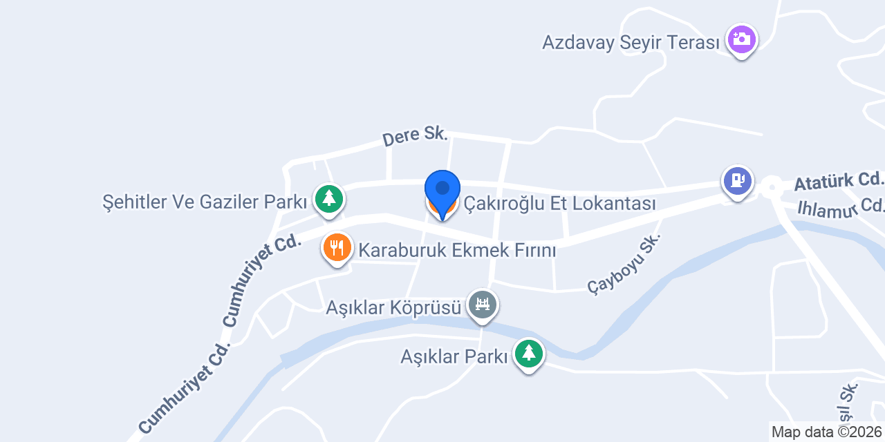 Çakıroğlu Et Lokantası konumu