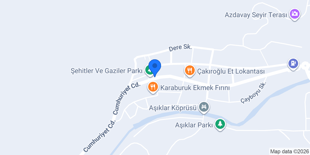 Azdavay Askerlik Şubesi konumu