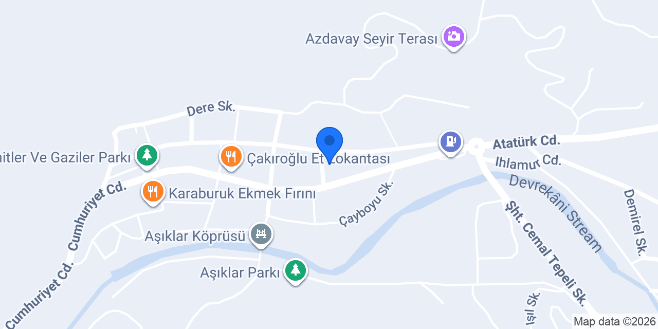 Azdavay Çok Programlı Lisesi konumu