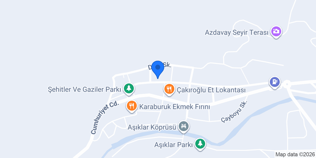 Azdavay Eylül Bayan Kuaförü konumu