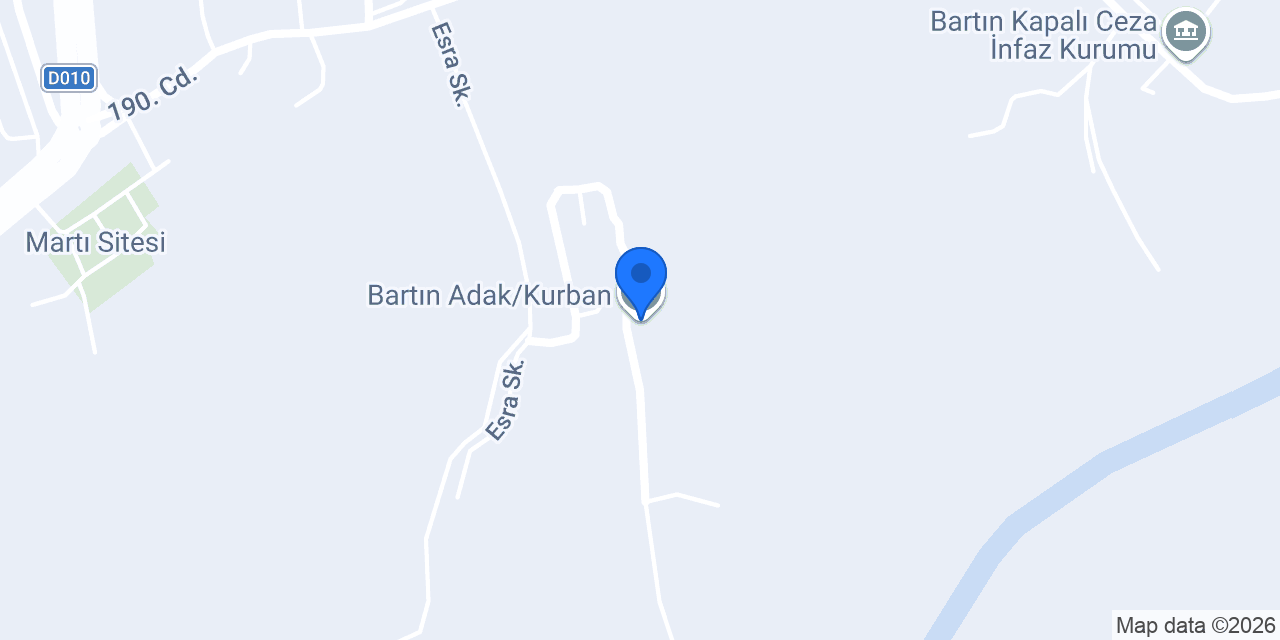 Bartın Adak/Kurban konumu