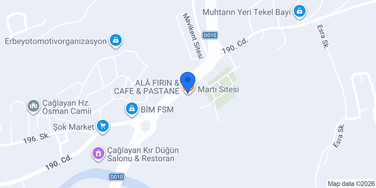 ALÂ FIRIN & CAFE & PASTANE konumu