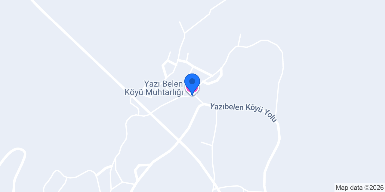 Yazı Belen Köyü Muhtarlığı konumu