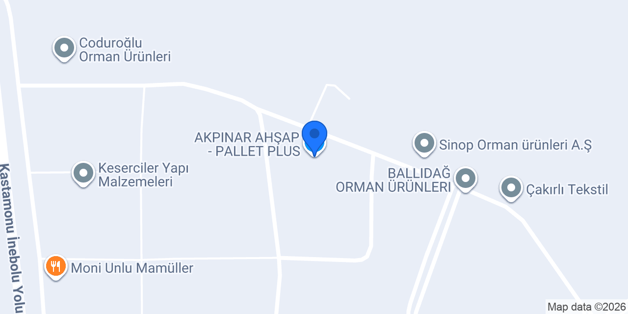 AKPINAR AHŞAP - PALLET PLUS konumu