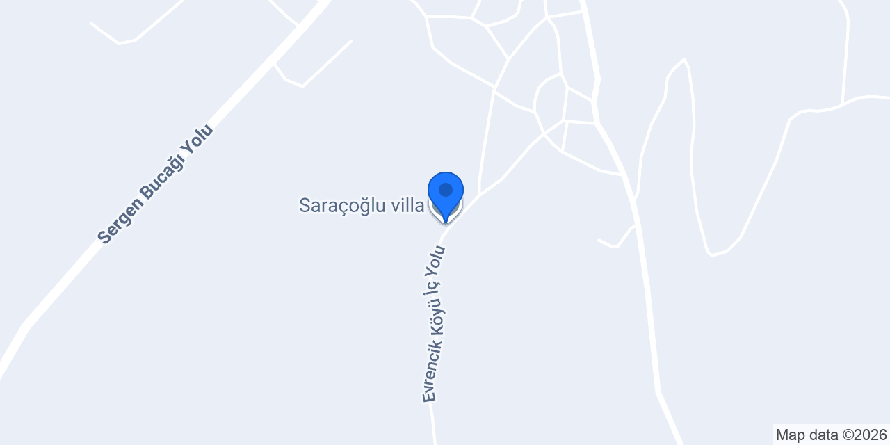 Saraçoğlu villa konumu