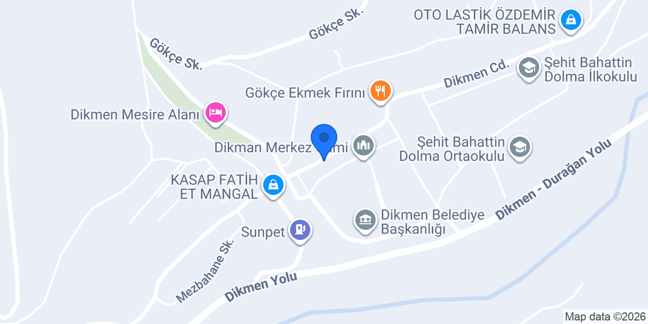 Dikmen İlçe Emniyet Müdürlüğü konumu