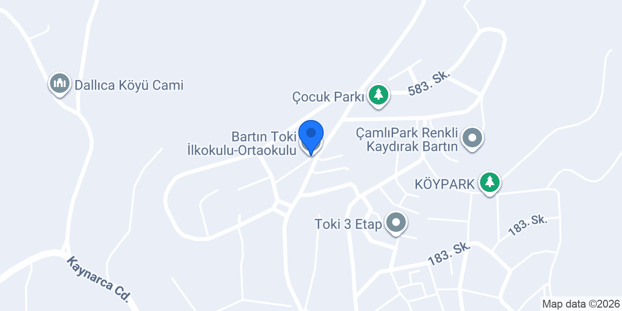Bartın Toki İlkokulu-Ortaokulu konumu