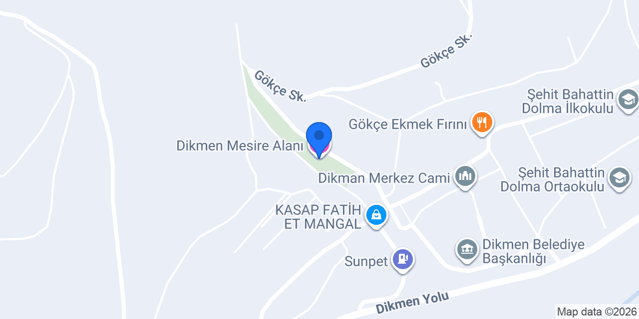 Dikmen Mesire Alanı konumu