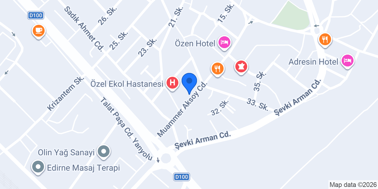 Sağlam Eczanesi Edirne konumu
