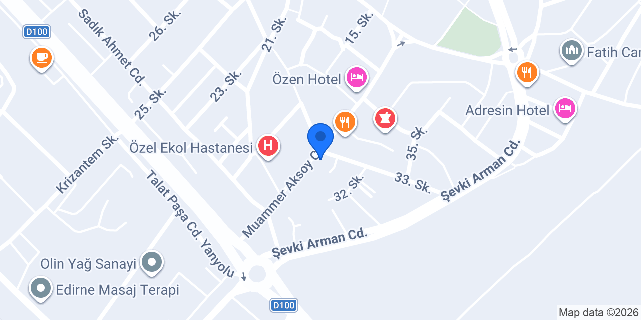 Meriç Yapı Malzemeleri konumu