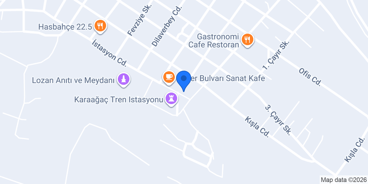 Orta Kahve Karaağaç konumu