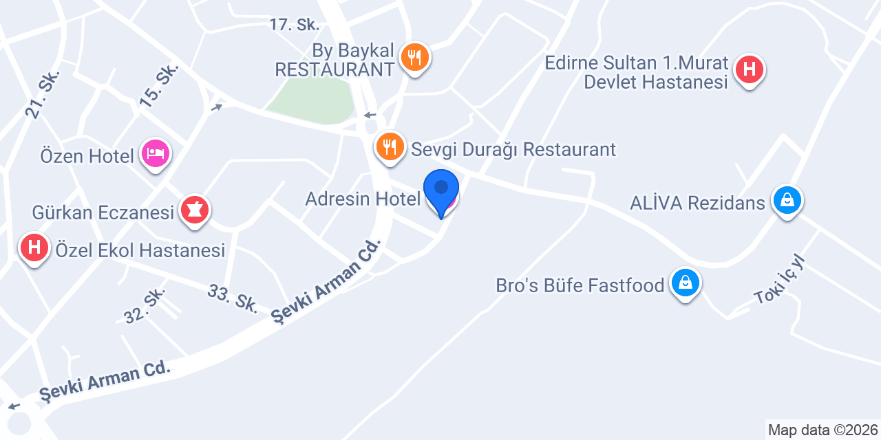 Adres Öğrenci Evleri - Residence konumu