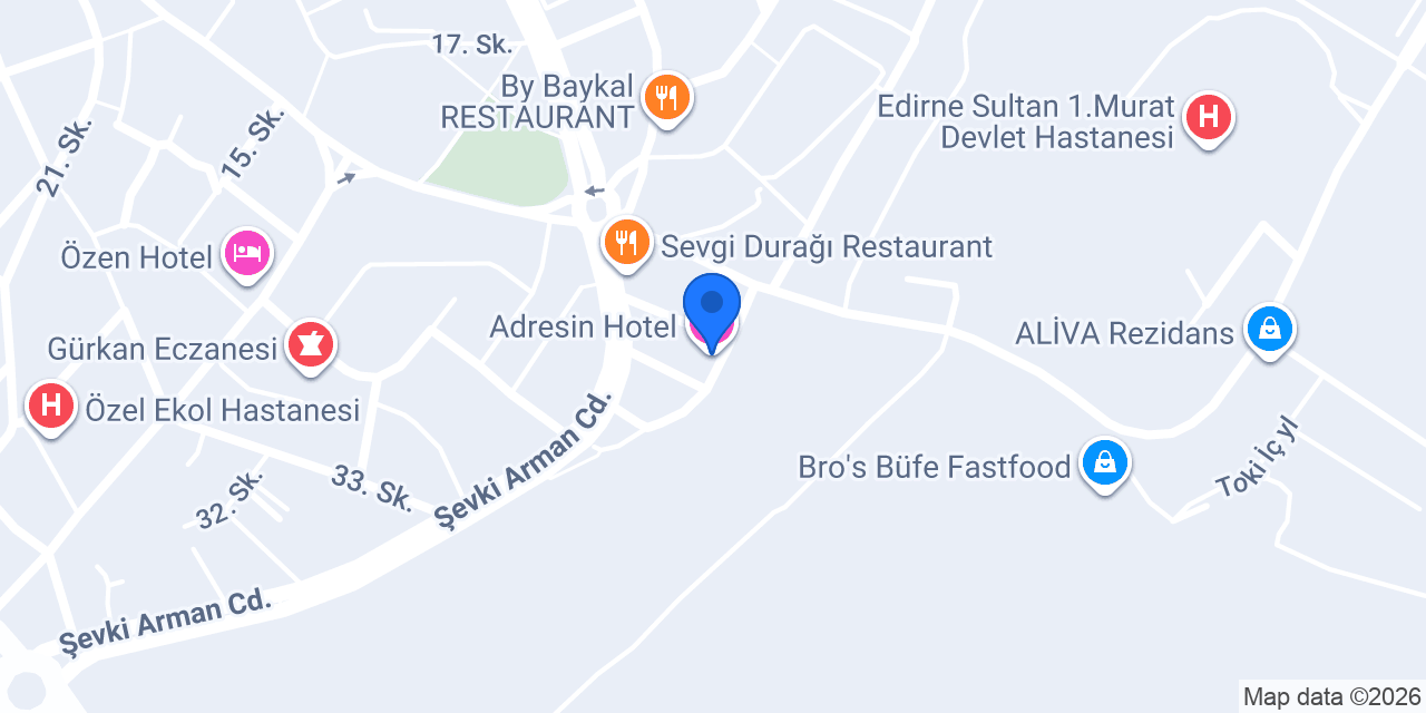 Adresin Hotel konumu